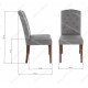 Стул Menson dark walnut / fabric grey