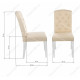 Стул Menson white / fabric сream