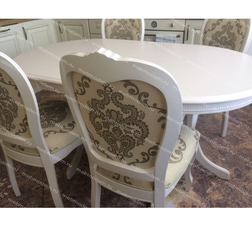 MK-1215-BW Стол OL-T6EX Olivia Butter White