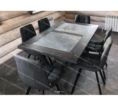 Стул CHILLI SQUARE RU-08 PU антрацит, PU