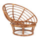 Кресло Папасан/Papasan (23/01 W) /с подушкой и ремешками/ 115х101х104см, пекан орех, ткань старт