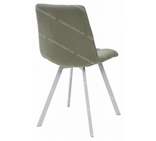 Стул CHILLI SQUARE мятный, ткань UF860-11B/белый