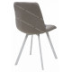 Стул CHILLI SQUARE серый, ткань UF860-08B/белый