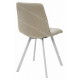 Стул CHILLI SQUARE бежевый, ткань UF860-01B/белый
