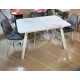 Стол ARUBA WHITE/cупер белое глянцевое стекло