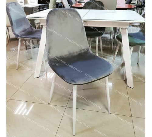 Стол ARUBA WHITE/cупер белое глянцевое стекло