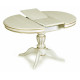 Стол обеденный Альт-1 Лайт слоновая кость с золотой патиной