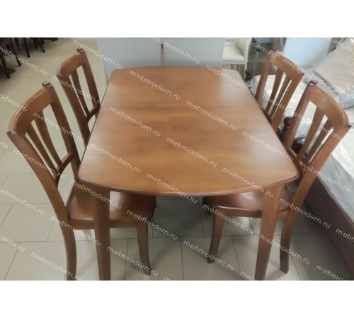 Стол ROBERTO (mod. EHR3248R+12 H4) rustic oak (дуб)