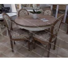 Обеденная группа «Париза» (Parisa) PA-T6EX/PA-SC antique pine/прованс №11
