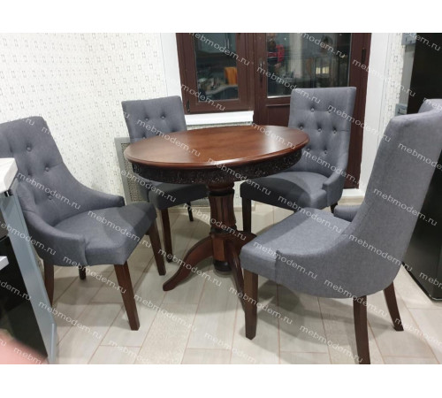 Обеденная группа Милорд Elegance dark walnut