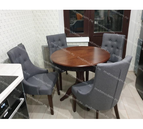 Обеденная группа Милорд Elegance dark walnut