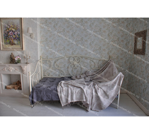 Кровать-диван односпальная «Джейн» (Jane) + основание Antique white