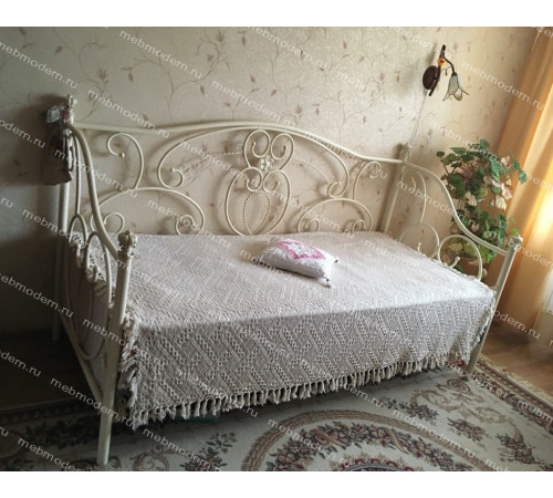 Кровать-диван односпальная «Джейн» (Jane) + основание Antique white
