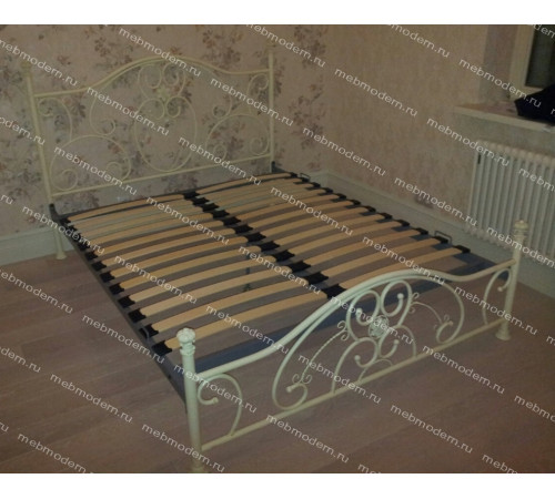 Кровать двуспальная «Элизабет» (Elizabeth) + основание 160х200 Antique White