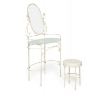 Туалетный столик с пуфиком 9909 Antique White