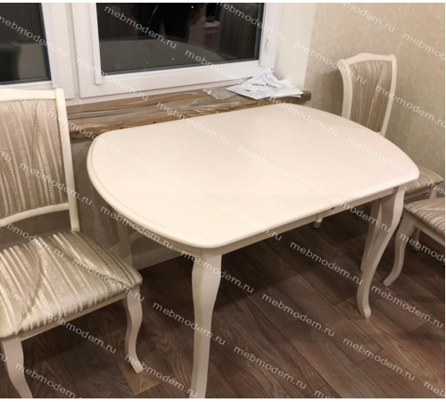 Стол Alicante AL-T3EX Ext. (Butter White)